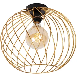 LUCIDE DANZA - Deckenleuchte - Ø 40 cm - 1xE27 - Mattes Gold/Messing