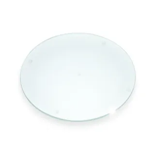 Wallfluent Glasplatte fi30cm Transparent , Glas , Rund , 30x0.4x30 cm , Esszimmer, Esstische, Tischsysteme