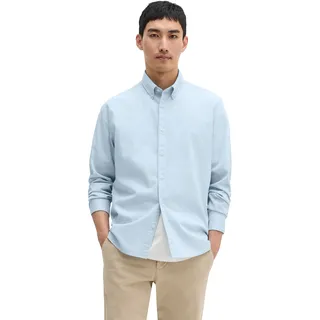 Marc O'Polo Marc OߴPolo Herren, Hemd aus Bio-Baumwolle, regular fit Blau (Airblue), M,