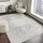 Syracusa groß Orientalischer Wohnzimmer 140x200 cm Esszimmer Schlafzimmer Boho Kurzflor e für einfache Pflege Holzkohle Mittelgrau Hellbeige