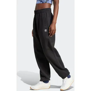 adidas Sporthose ADIDAS ORIGINALS "ESS JOGGER FT", Damen, Gr. L, N-Gr, schwarz, Obermaterial: 100% Baumwolle, Hosen Sporthose