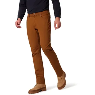 5-Pocket-Hose "RANDO", Herren, Gr. 38, Länge 32, braun (camel), Web, Obermaterial: 98% Baumwolle, 2% Elasthan, PIONEER AUTHENTIC JEANS, unifarben, regular fit lang, Hosen 5-Pocket-Hose, im Five-Pocket Style