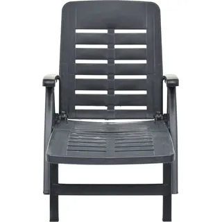 vidaXL Klappliege Kunststoff Anthrazit - Grau