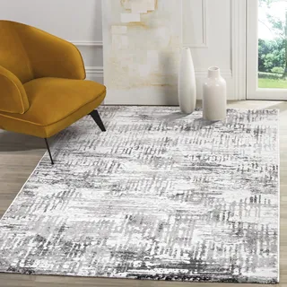 Sanat Webteppich 80 x 150 cm Hellgrau