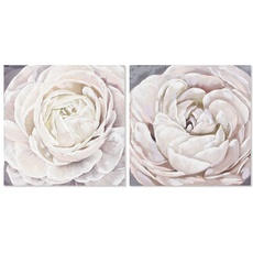 DKD Home Decor Blume (2 Stück) (80 x 3 x 80 cm) (Referenz: S3013604)
