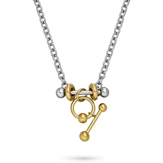 Liebeskind Berlin Kette mit Anhänger Urban Chic Edelstahlfarben/Gold