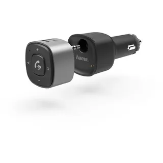 Hama Bluetooth-Receiver für Kfz, 3,5-mm-Stecker u. Ladegerät schwarz,