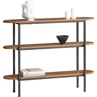 SoBuy Konsolentisch Natur , Braun , Holzwerkstoff , 110x86x25 cm , Wohnzimmer, Wohnzimmertische, Konsolentische