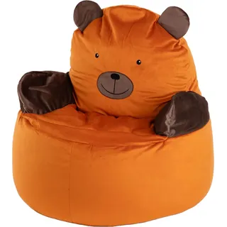 Kindersitzsack Bärchen - Orange, Standard - Orange