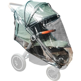 Jimmylee Regenverdeck , Schwarz, Transparent , Kunststoff, Textil , 90x148 cm , Belüftungsloch , Baby On Tour, Kinderwagen, Kinderwagenzubehör, Regenschutz Kinderwagen