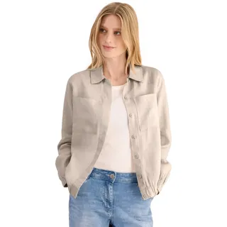 Cecil Damen Leinenblouson mit Hemdkragen