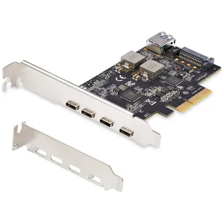 Startech 5 Port USB PCIe Karte, 4X USB-C PS4C3IA3-USB-C-CARD