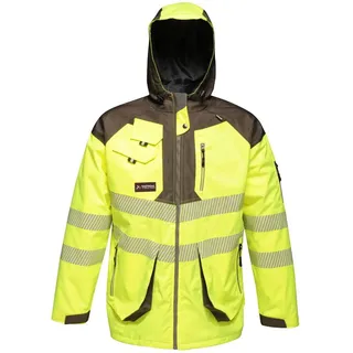 Regatta Herren Regatta Professional Men's Hi-Vis Waterproof Reflective Hooded Jacket, Orange, M