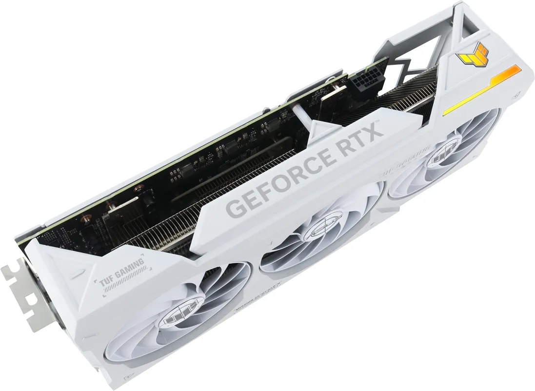 Bild von TUF Gaming GeForce RTX 4070 Ti SUPER OC BTF White, TUF-RTX4070TIS-O16G-BTF-WHITE, 16GB GDDR6X, 2x HDMI, 3x DP (90YV0KI0-M0NA00)