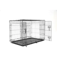 Nordic Paws Wire cage black M 47 x 77 x 55 cm  - (540058529736), Gehege