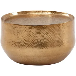 Wohnling Couchtisch Gold Rund Aluminium 60 x 60 x 35 cm