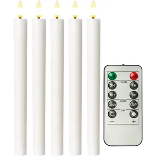 goobay LED-Stabkerzen 25 cm weiß 5 St.
