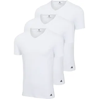 adidas V-Neck Shirt weiß XXL