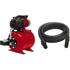 Einhell Hauswasserwerk GC-WW 6538 (650 W, 3,6 bar Druck, 3.800 l/h Förderleistung, integrierter Druckschalter, Manometer, 20l Behälter, inkl. 7 m Kunststoff Saugschlauch)