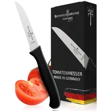 Schwertkrone Solingen Tomatenmesser Universalmesser - gezahnte Klinge - rostfrei und spülmaschinengeeignet