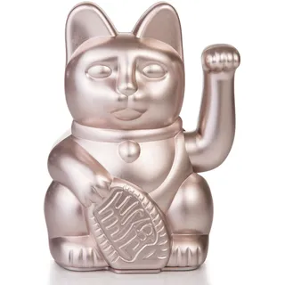 donkey Products - Lucky Cat Moonlight - Space Winkekatze | Japanische Glücksbringer Deko-Katze in stylischem chrome Farbton