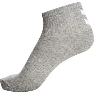 hummel, hmlCHEVRON 6-PACK MID CUT SOCKS, SCHWARZ/WEISS/GREY, 14