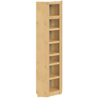 Eckregal OTTO HOME "Soeren Regal Höhe 220 cm, massive Kiefer, FSC-zertifiziert", natur, B:78cm H:220cm T:38cm, Massivholz, Regale, Eckregal, passend für Regale Soeren mit einer Tiefe von 29 cm