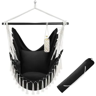 Tectake Hängesessel Malika Schwarz