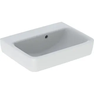 Geberit Renova Plan, Handwaschbecken, 50x38 cm, ohne Hahnloch, mit Überlauf, 501630, 501.630.00.8 - Weiß
