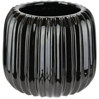 I.GE.A. Dekovase »Vase aus Keramik« Dekovase Blumenvase Modern für Tischdeko Tischvase Deko Trockenblume, schwarz