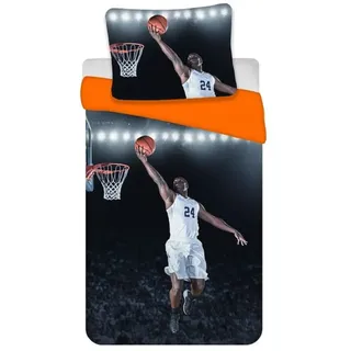 BrandMac Bettwäsche Set Basketball 135 x 200 cm Baumwolle