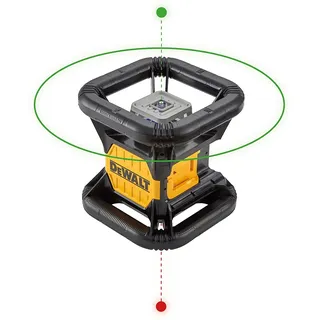 DeWalt DCE079D1G Rotationslaser inkl. Koffer + Akku 2.0Ah