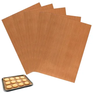 Dörrfolie für Dörrautomat Fruchtleder, Wmf Dörrautomat Zubehör, Backpapier Wiederverwendbar, Backunterlagen Set Teflon Antihaft Bis 260 °C, Grillmatte für Backofen und Grill