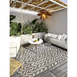 Villeroy & Boch Outdoorteppich »Georgette« rechteckig 4 mm Höhe In-& Outdoor, Flachgewebe, wetterfest, Terrasse, Balkon, modern, Trend Villeroy & Boch B : cm 1 Stk.