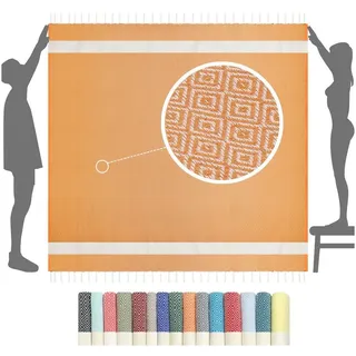 Flora Furora furora Holiday Strandtuch 200 x 200 cm orange