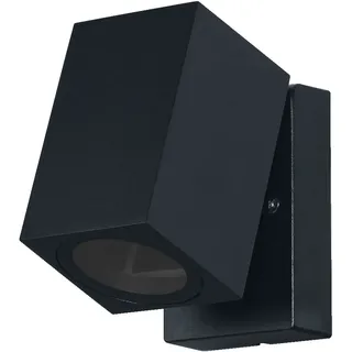 LEDVANCE ENDURA Classic Cube ADJ WALL Außen-Wandleuchte, schwarz, GU10-Sockel (max 35W), kann mit einfacher oder smarter Lampe bestückt werden, ausrichtbarer Leuchtenkopf, Schutzklasse IP44