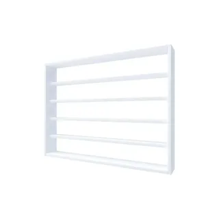 VCM Wandregal 80 x 60 x 10 cm Weiß