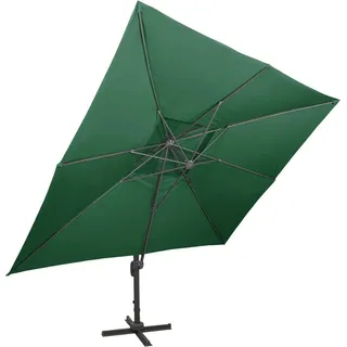 vidaXL Ampelschirm mit Lüftung 400x300 cm Grün - Grün