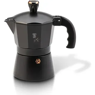 BERLINGERHAUS 6-Tassen Espressokanne Black Rose Collection BH-8561 - Schwarz