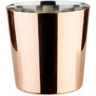 APS 40617 Snackholder - Servier-Eimer/-Becher, Ø 8,5 cm, Höhe 8,5 cm, Edelstahl, 0,35 Liter, Kupfer-Look