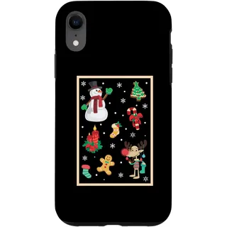 Hülle für iPhone XR Frohe Weihnachten Pyjama Urlaub Winter Urlaub Xmas PJS