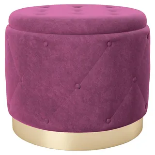 Playboy Pouf LIZ Samt 50 x 40 x 50 cm Lila