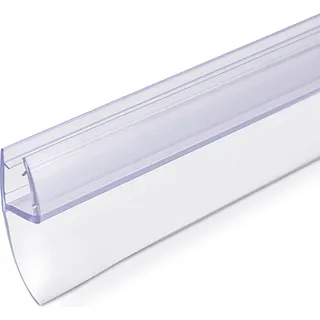 Navaris Schwallschutz Duschdichtung Duschkabine 180° - für 6mm dicke Glas Duschtür - Dichtung Glastür Dusche - Ersatzdichtung Glasdusche 80cm