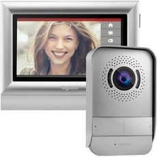 LEGRAND, Video-Türsprechanlage mit 2-Draht-Anschluss, 7 Zoll Farb-Touchscreen und Weitwinkelkamera, 1-/2-Familienhaus-Set, 369320