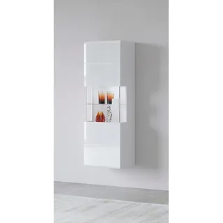 INOSIGN Hängevitrine »Toledo,Höhe 159 cm trendige Glasvitrine mit dekorative MDF-Front« Vitrine mit Glasfront, ohne Beleuchtung, viel Stauraum, hochglanz weiß