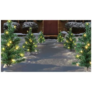 6pc Warm Weiß LED Weihnachtsbaum Weg Lichter, 40cm - LV168417WW