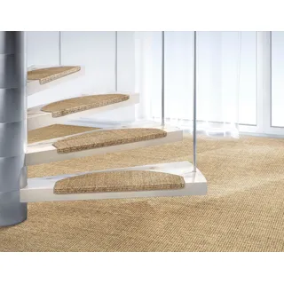 DEKOWE Stufenmatte »Mara S2«, halbrund, 5 mm Höhe, 100% Sisal, große Farbauswahl, selbstklebend, auch als Set 15 Stück