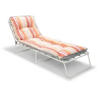 BEST Freizeitmöbel Wörthersee Sonnenliege 180 x 60 x 38 cm Orange