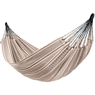 La Siesta HÄNGEMATTE double org. cotton Grau, Weiß, Hellgrau, Dunkelgrau - 160x350 cm