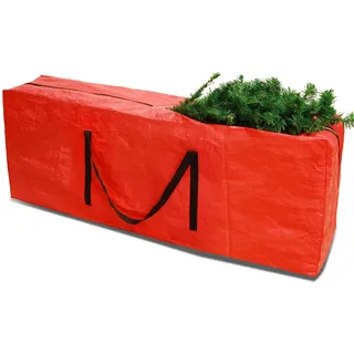RICHIE Künstlicher Weihnachtsbaum Aufbewahrungstasche für 2,5m Tannenbaum, Aufbewahrungstasche für Weihnachtsbaum, praktisch zur Aufbewahrung von Weihnachtsbäumen, Einfache Transport (Rot)